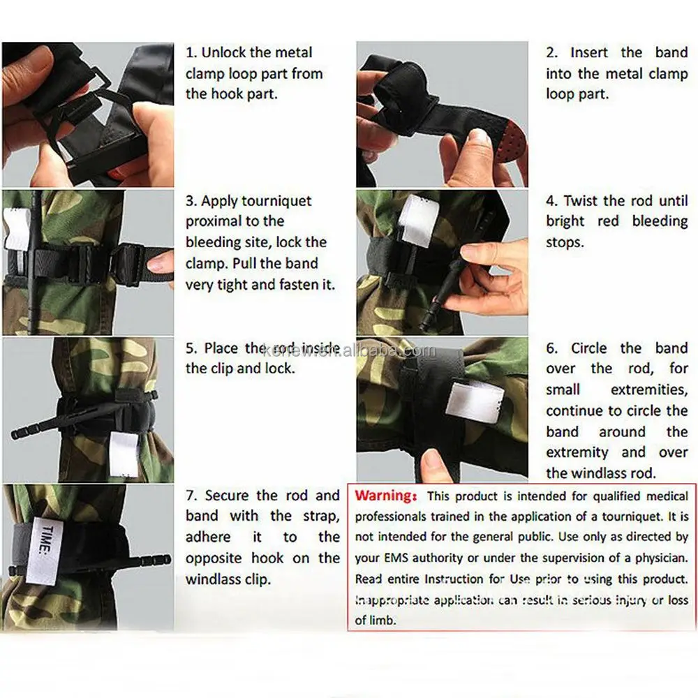 Outdoor Emergency Tourniquet Portable First Aid Tourniquet Arterial One Hand Quick Release Buckle Bandage Medical Device