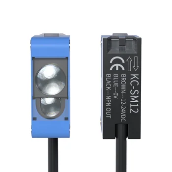 High Quality KC-SM12 RGB 3-Color Sensor NPN High Color Resolution Extremely Fine Light Spot Small Size with 300us Response Time
