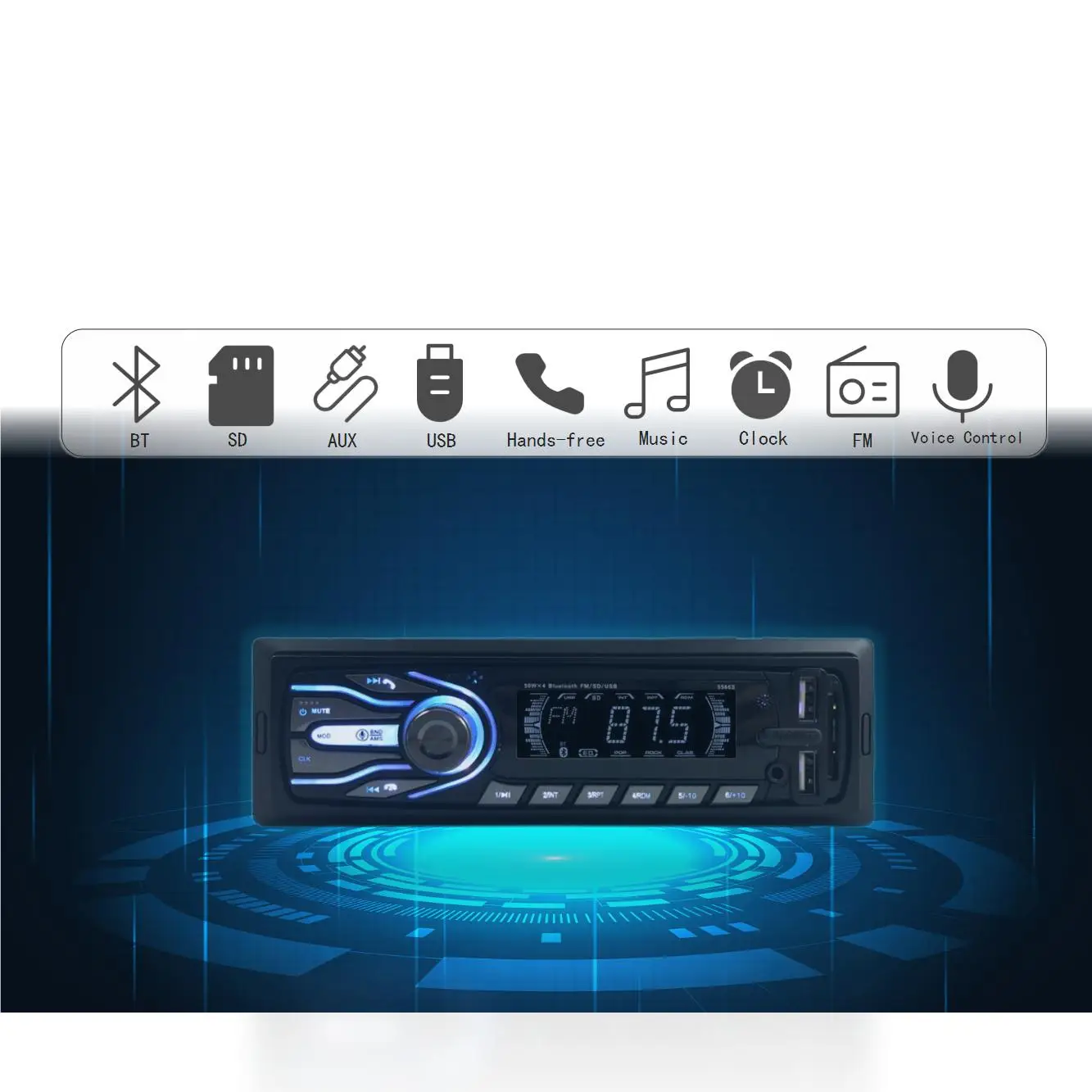 Universal 1din Auto Radio Lcd Screen Car Mp3 Player With Bt Fm Eq 2 Usb Buy Lcd Screen Car Mp3