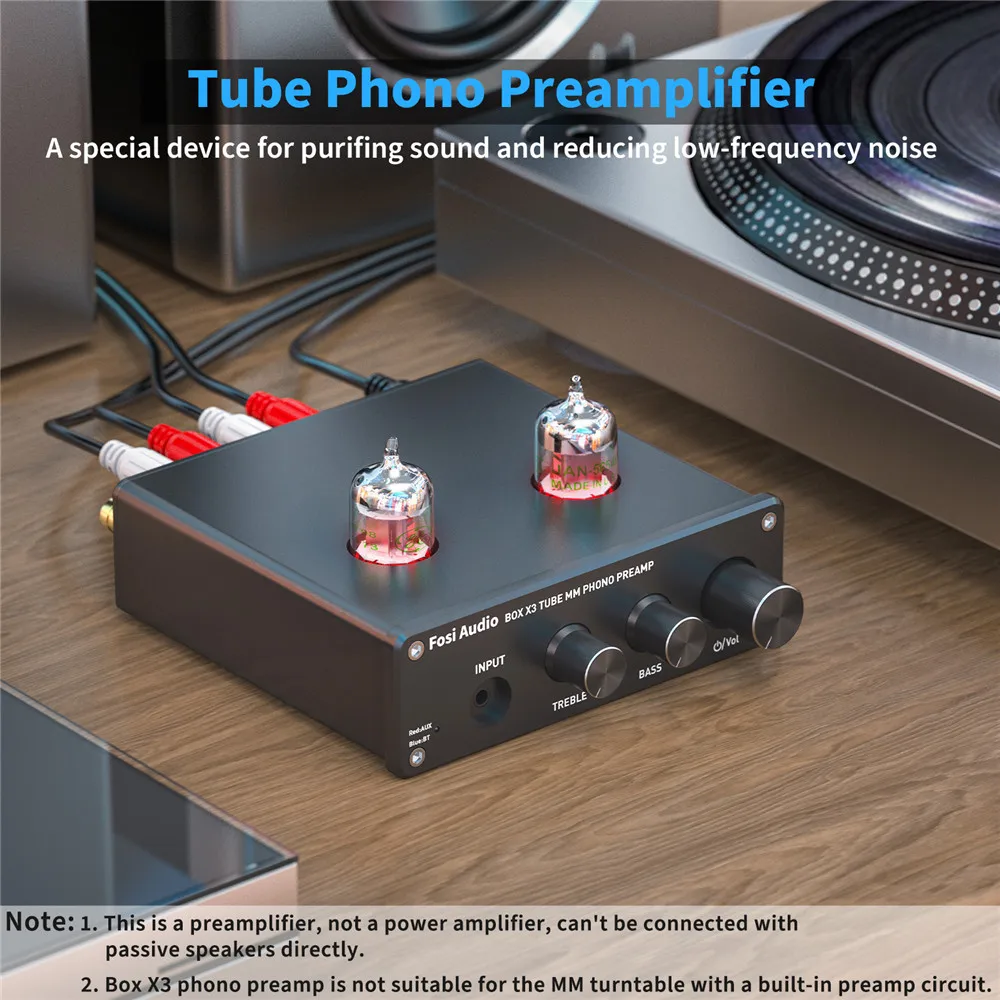 Preamplificatore Giradischi - Mini Phono Preamp, Basso Rumore, Alimentazione 12V, Per Vinile - Foto 2