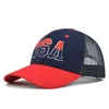 Red-Navy Blue Mesh