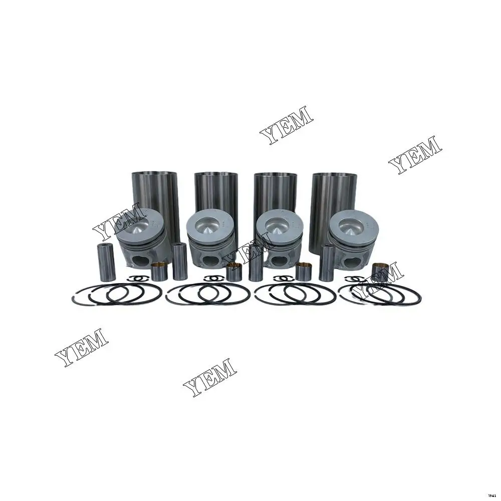 Engine Liner Kit With Piston Rings Set Fit for Mitsubishi 4D34