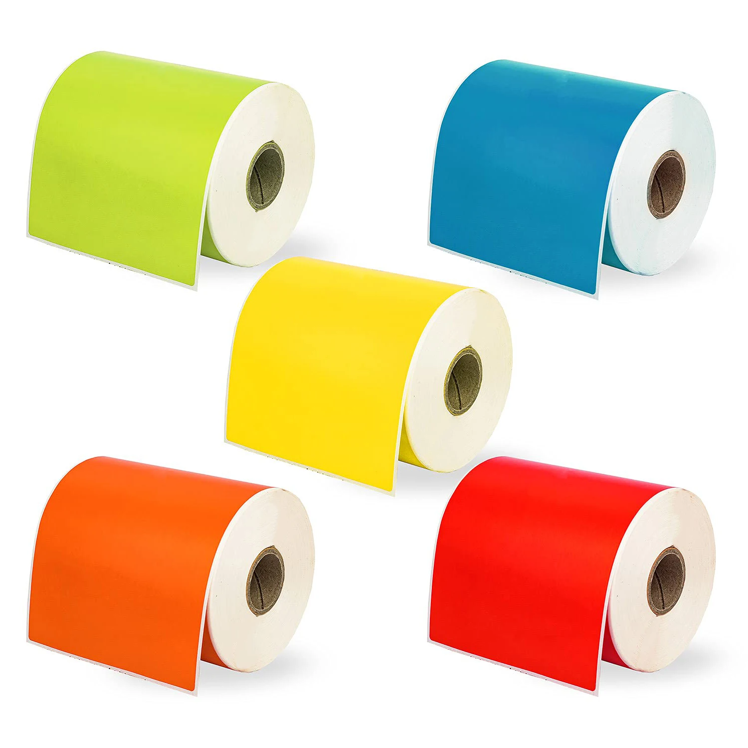 Customized Colourful Thermal Label Rolls 4x6 Shipping Labels Sticker Paper Synthetic Colourful Packaging Label