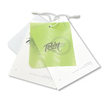 High quality customized brand clothing labels, proprietary brand labels, film cardboard, two-piece set of hanging ropes