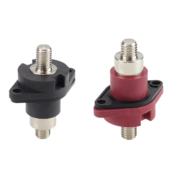 Through Type Copper Battery Terminals Connector Outer Screw Busbar Lug AC DC 50A 100A 150A 200A for New Energy Storage Electric