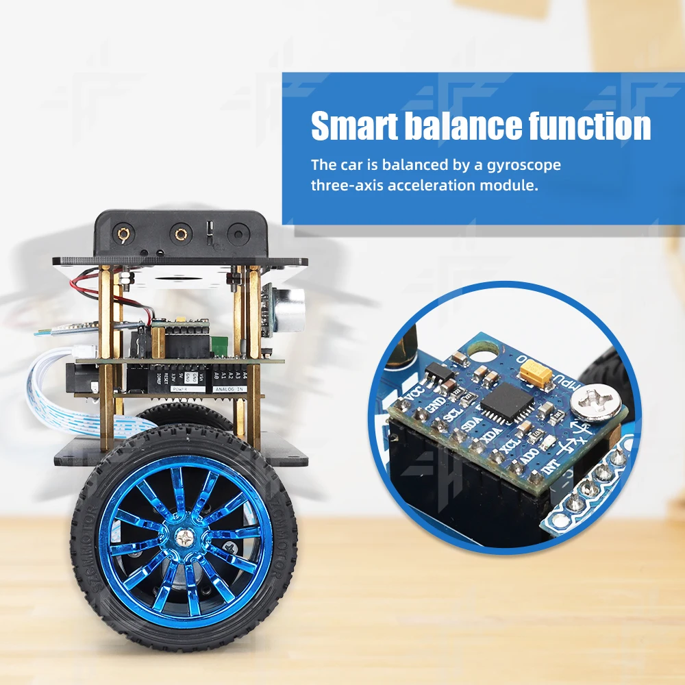 Tscinbuny New Factory Balancing Robot 2WD Open Source 328p Smart Robot Car Kit STEM Education Robot Kit