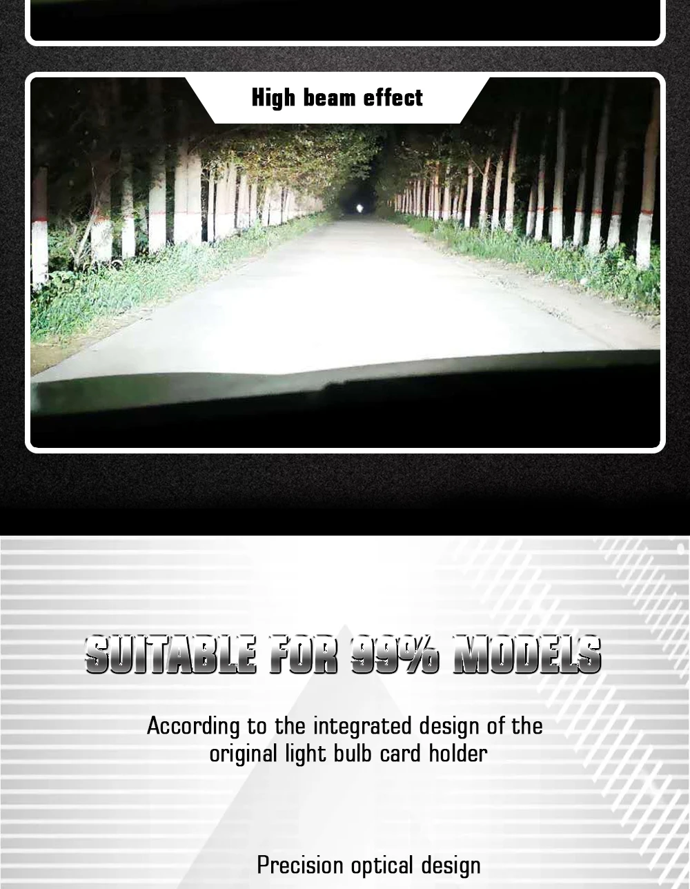 Car LED front light 110W 12000LM 6000K bright d3s non -destructive installation directly replace the original car bulb D2s D1s