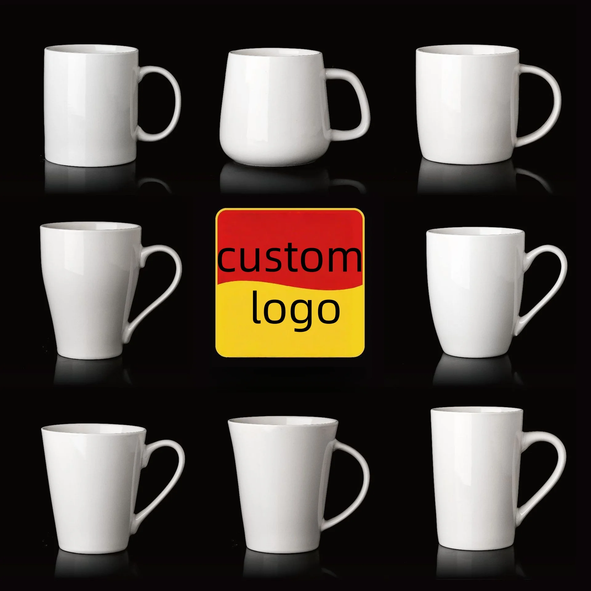 Heat Transfer Printing Ceramic Mug, Blank Ceramic Mug, Custom logo Upgrade Layer, Water Cup, Coffee Cup, Tea Cup