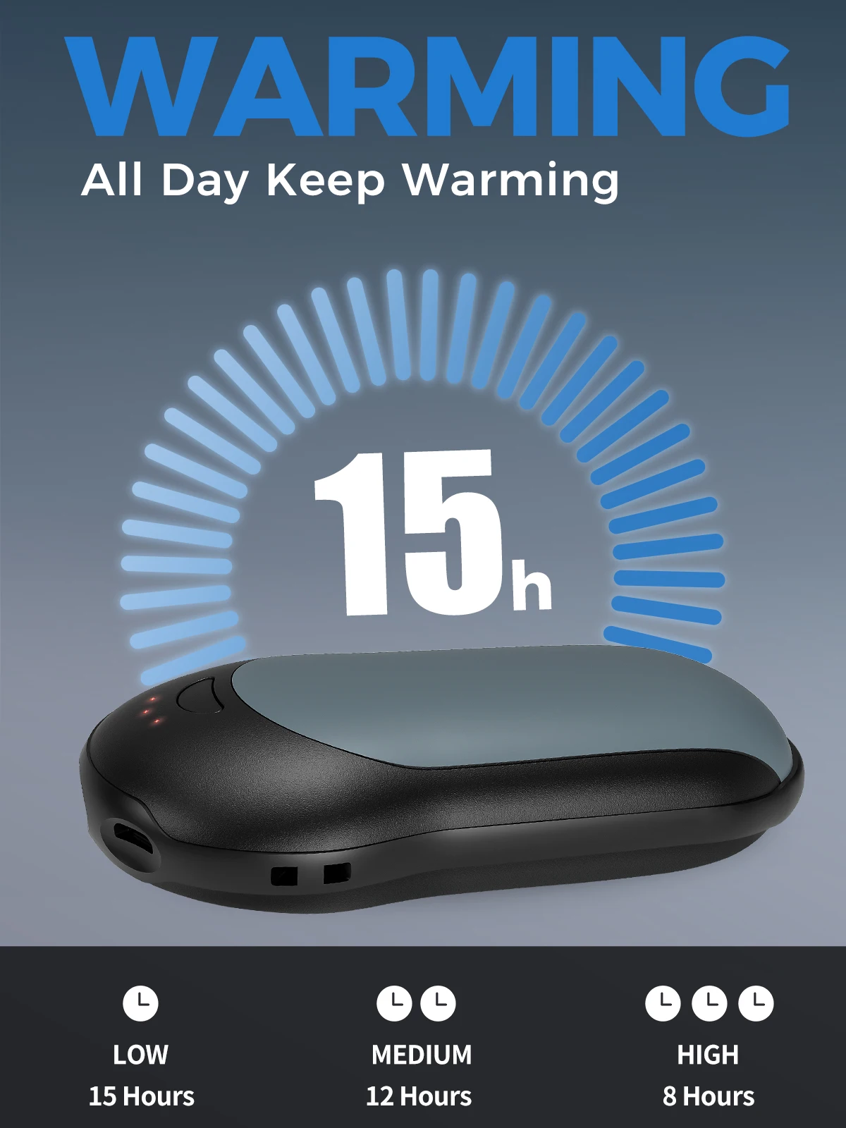 10000 мА/ч, грелка для рук многоразового использования Power Bank портативный Электрический нагреватель для игры в гольф, Подарочная коробка мобильного USB заряжаемая ручная грелка для женщин и мужчин