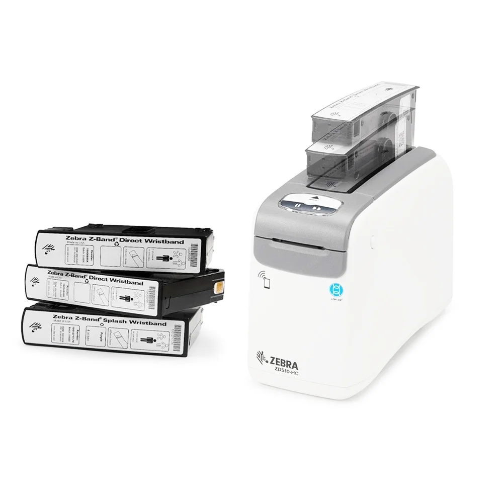 Zebra Zd510hc Safer And More Efficient Process Desktop Wristband Healthcare Thermal Printer 5883