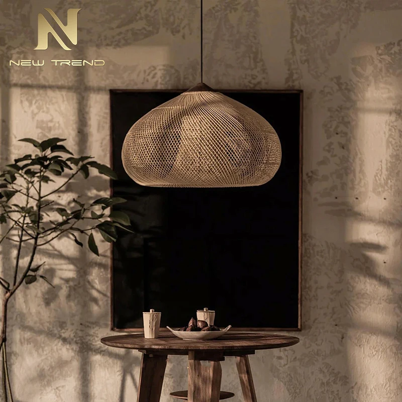 CPL-434 Chinese Style Home Villa Living Room Dining Canteen Residential Simple Decoration Ceiling LED Bamboo Chandelier Lights