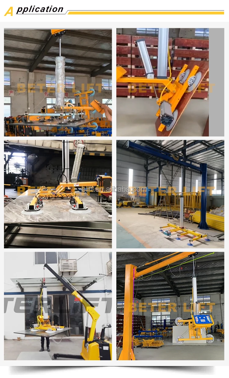 400kg Pneumatic Glass Lifter Machine Cantilever Crane Glass Lifter ...