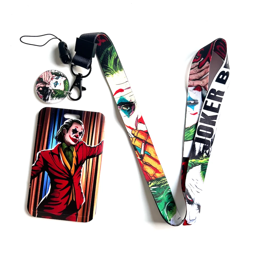 DNC Movie Character OEM Manufacture Custom logo Lanyard with Card Holder