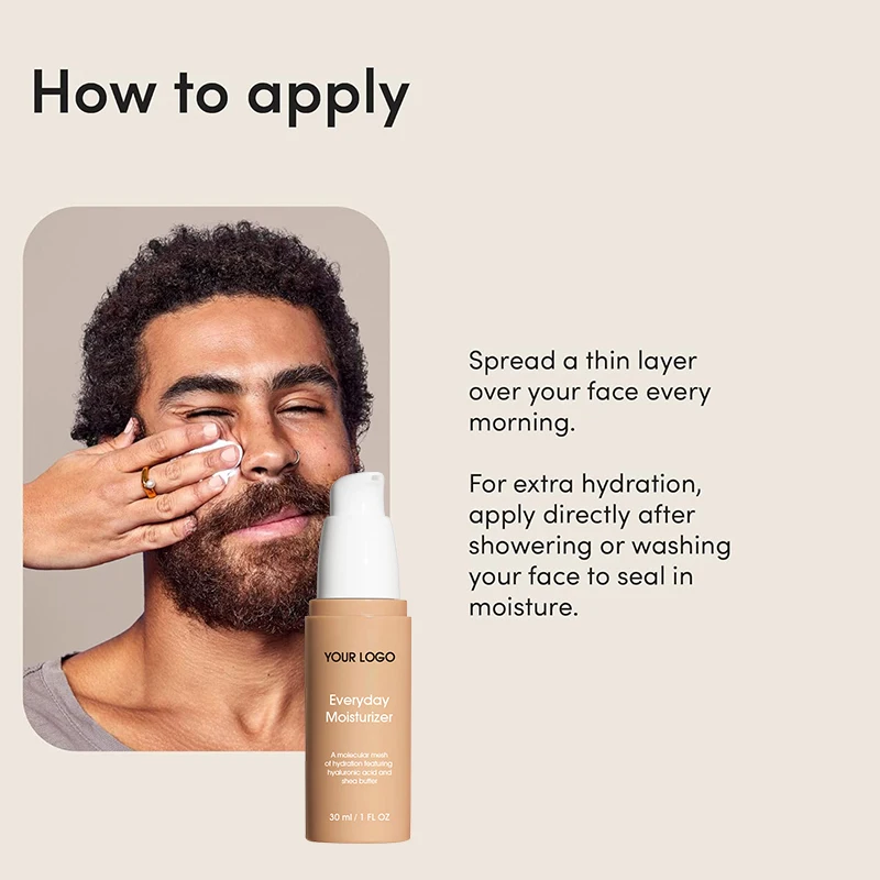 Everyday Moisturizer for Men - Lightweight, Hydrating Mens Face Moisturizer with Hyaluronic Acid and Shea Butter(pic4)