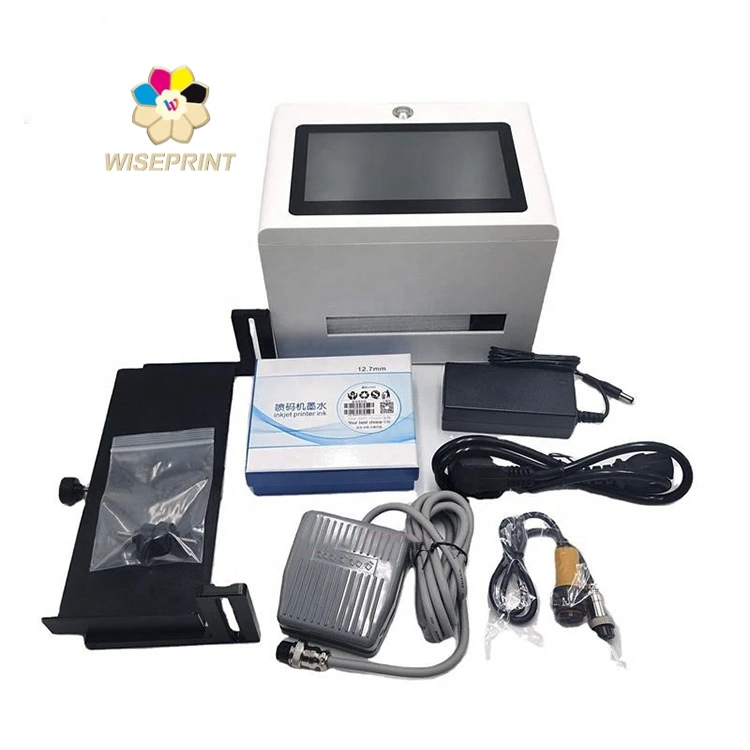 WisePrint Premium Digital Tabletop Date and Batch Bag Screen Label Inkjet Printer