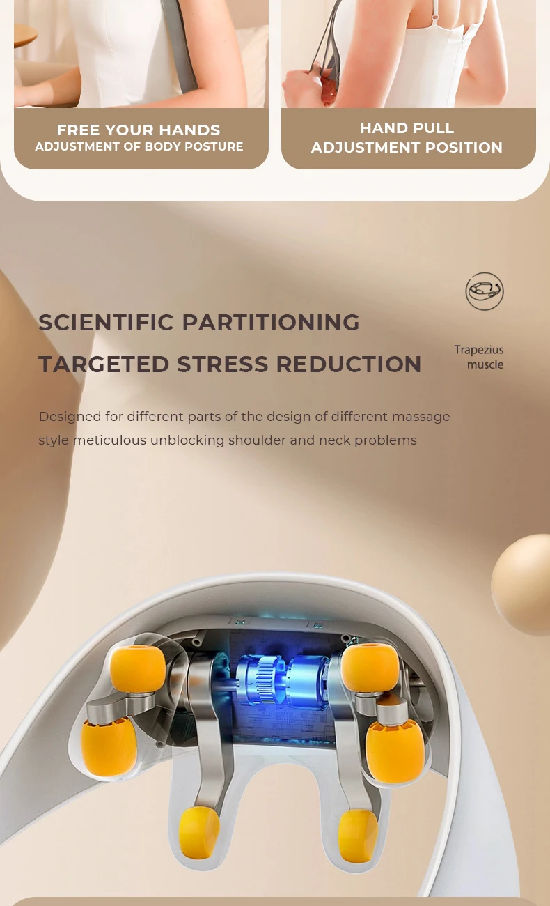 Neck Massager For Neck Pain Relief,Cordless Shiatsu Neck And Shoulder