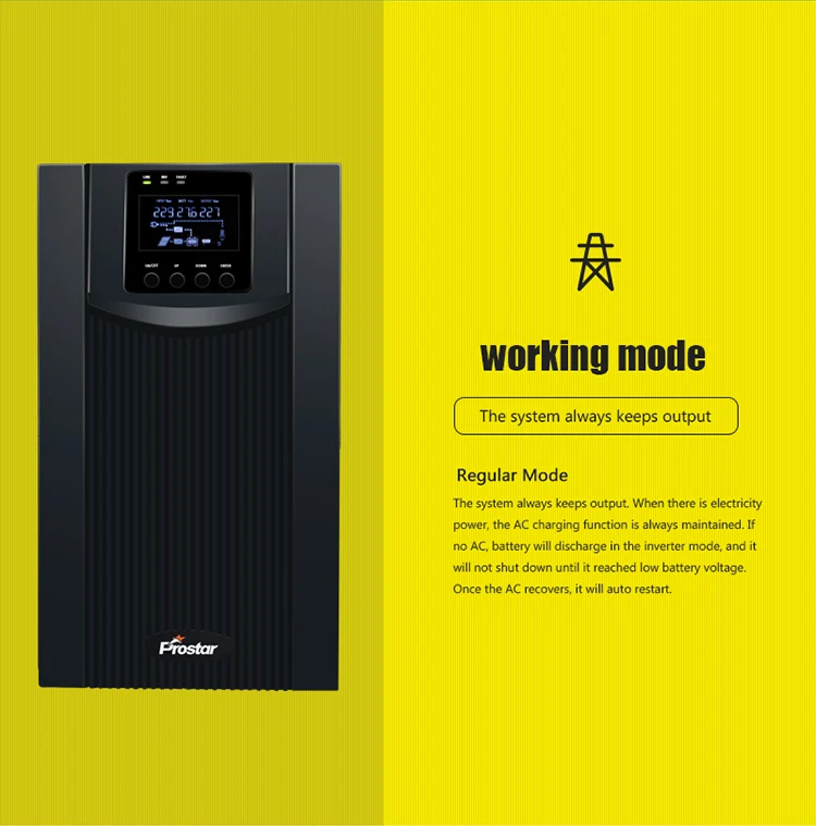 Power Inverter 220V Line Interactive UPS 6500VA Pure Sine Wave UPS