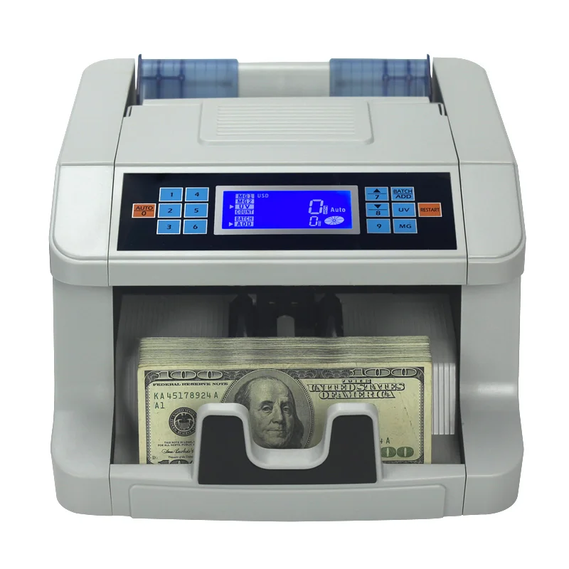 998D Customised Universal Multi-Currency Banknote Counter World Currency English Voice Announcement Banknote Examiner