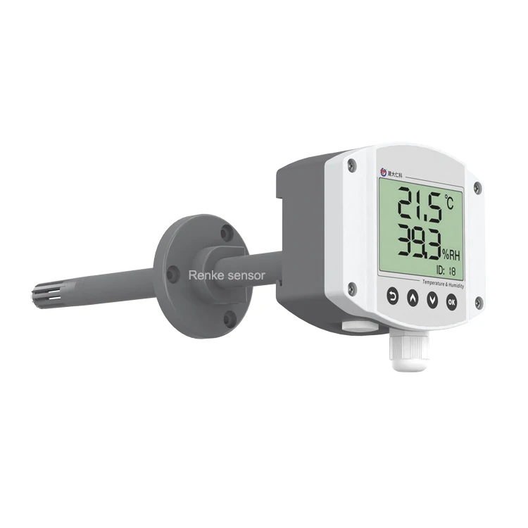 仁科液晶4-20毫安气温监测Modbus风道湿度温度传感器| Alibaba.com