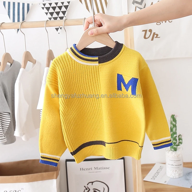 Girls Knitted Baby Cute Pullover Sweater Autumn Children's Sweater Cartoon Quality Winter Cotton Computer Knit Sweaters