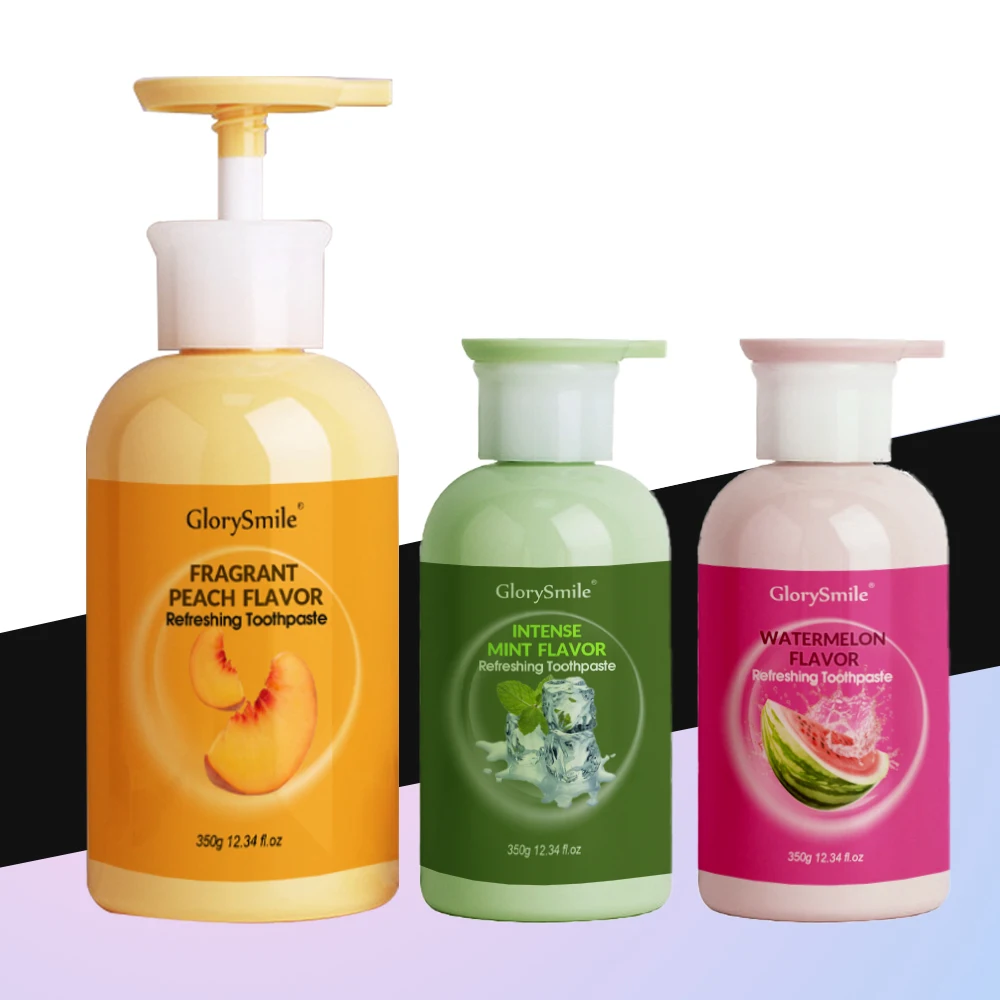 Glorysmile зубная паста с мощным очищающим ароматом 350 г флуридный насос оптовая продажа