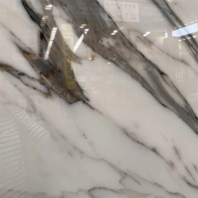 product high quality polished calacatta white marble slab with grey veins for hotel and home wall floor decor-3