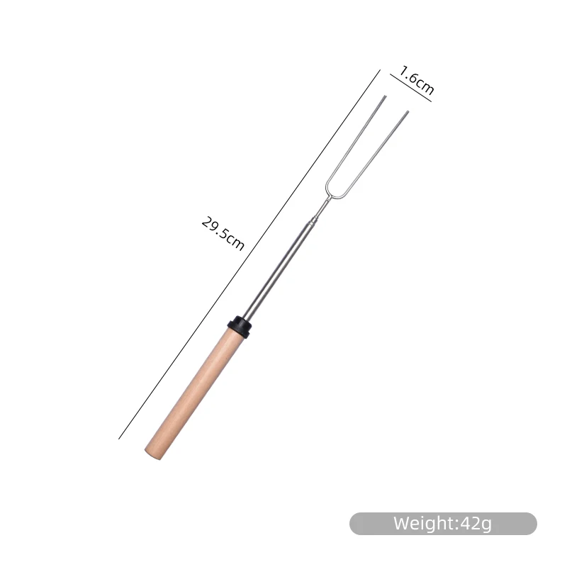 Professional Factory Telescopic Bbq Fork Marshmallow Roasting Sticks