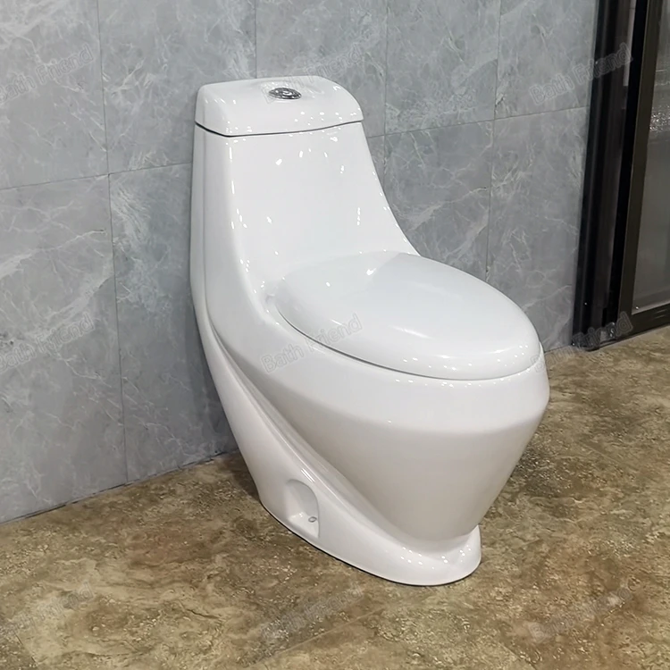 Libya Sanitary Ware with CE Certificate Bathroom Big Hole One Piece Toilet