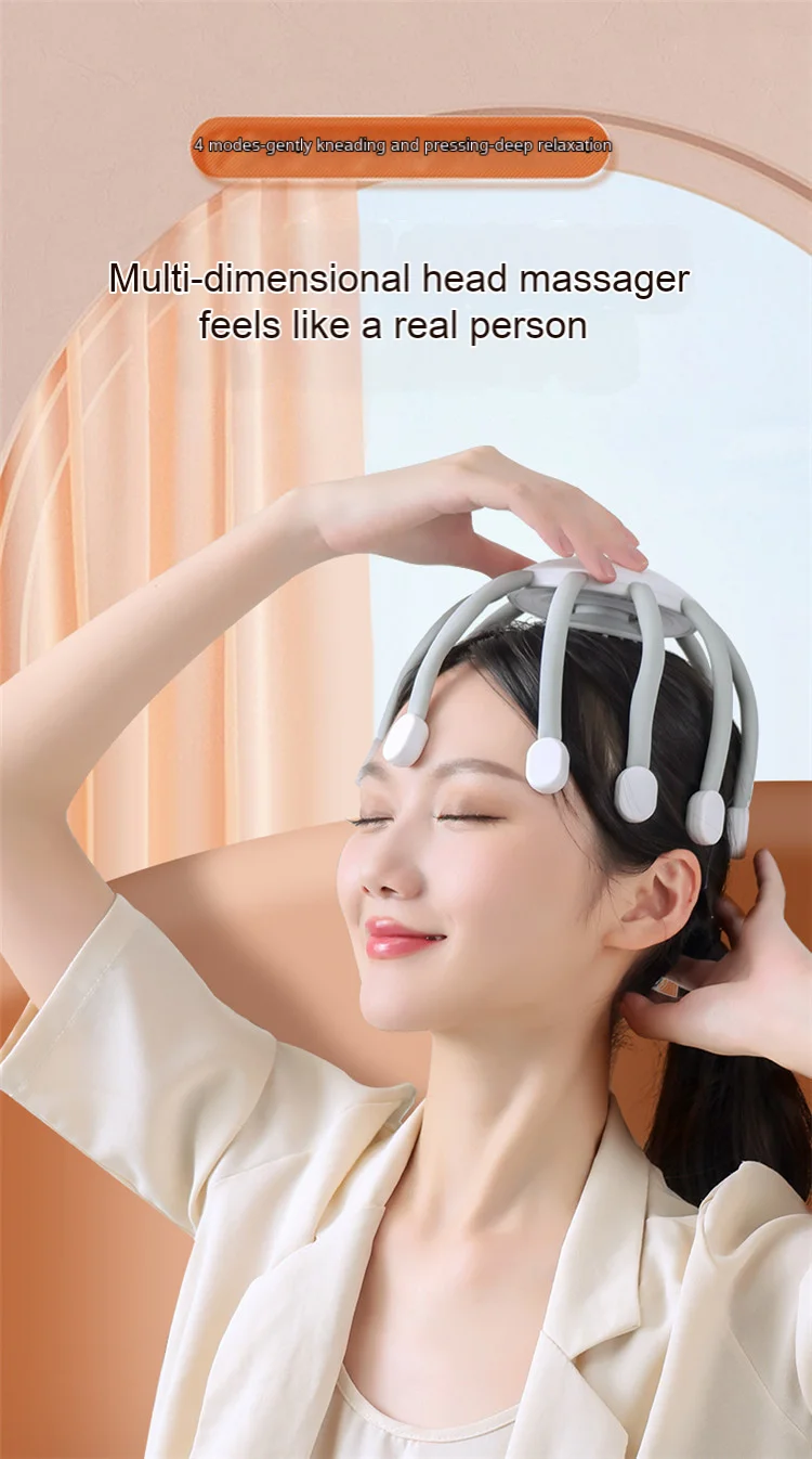 Electric Head Vibration Full Body Relax Scalp Massage Promotes Blood
