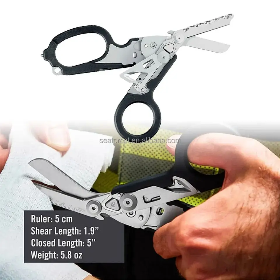 6 In 1 Foldable Multifunction Outdoor Survival Tools Emergency Shears
