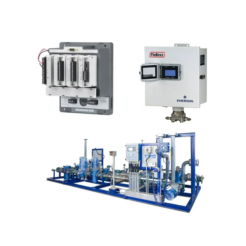 Pressure Regulating Skid And Emerson FloBoss 107E Flow Manager 107 Flow Computer With Test Instruments For Flow Control