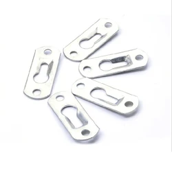 PLAQUE SUSPENSION TROU Serrure, 40mm X 11mm Crochet Cadre Avec Vis, 30Pcs (Doré) EUR 8,63 - FR