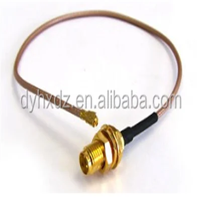 30CM RF cable assembly / pigtail cable SMA female to IPEX jumper RG178 RF cable