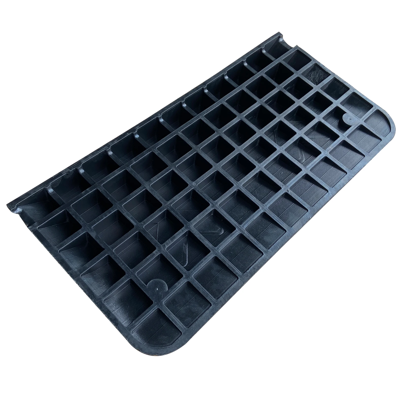 Yellow and Black Portable Curb Ramps with Reflective Surface Regular Shoulder Threshold Ramps Rubber Base Material details