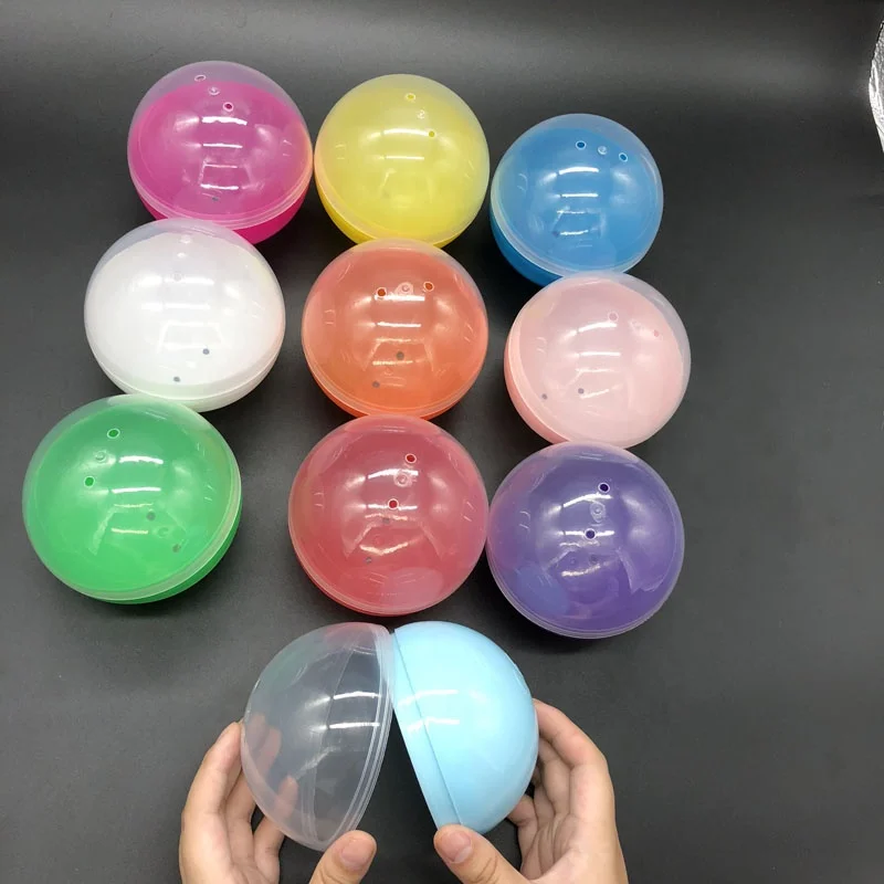 Детский поставщик, оптовая продажа, скручивающийся шар, 100 мм, пластиковые капсулы на заказ, торговые капсулы, игрушки, пустые игрушечные капсулы