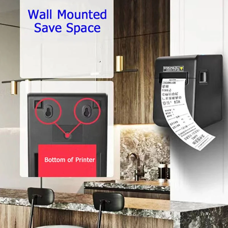 80 mm Receipt Quick Print Printer for Small Business POS Machine Impresora Terminal Portatil Payment Voucher Printing
