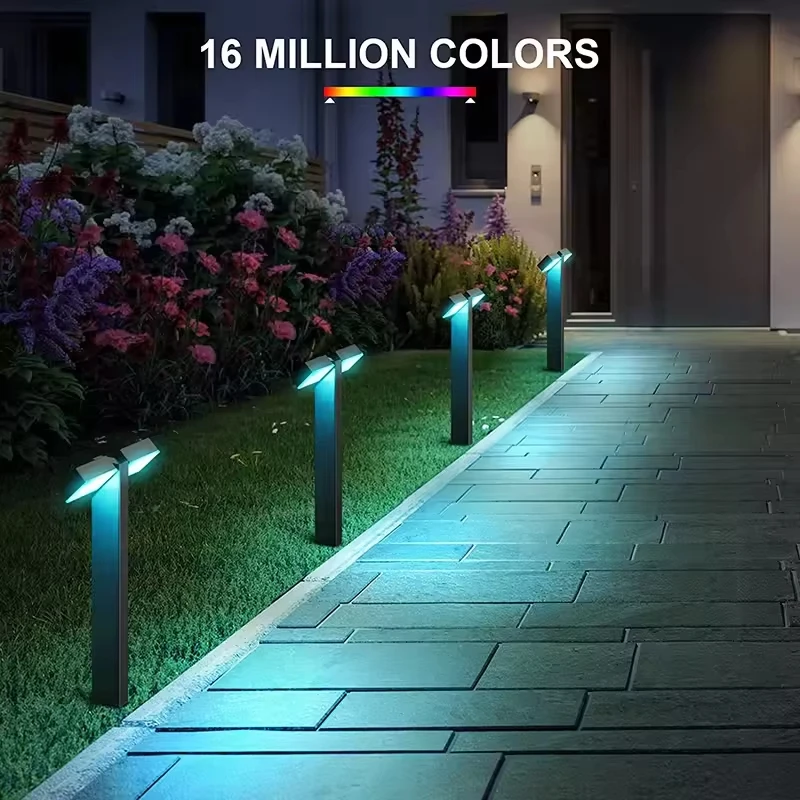 product fashion rgb app control aluminium smart double head led outdoor landscape garden pathway lawn light-37