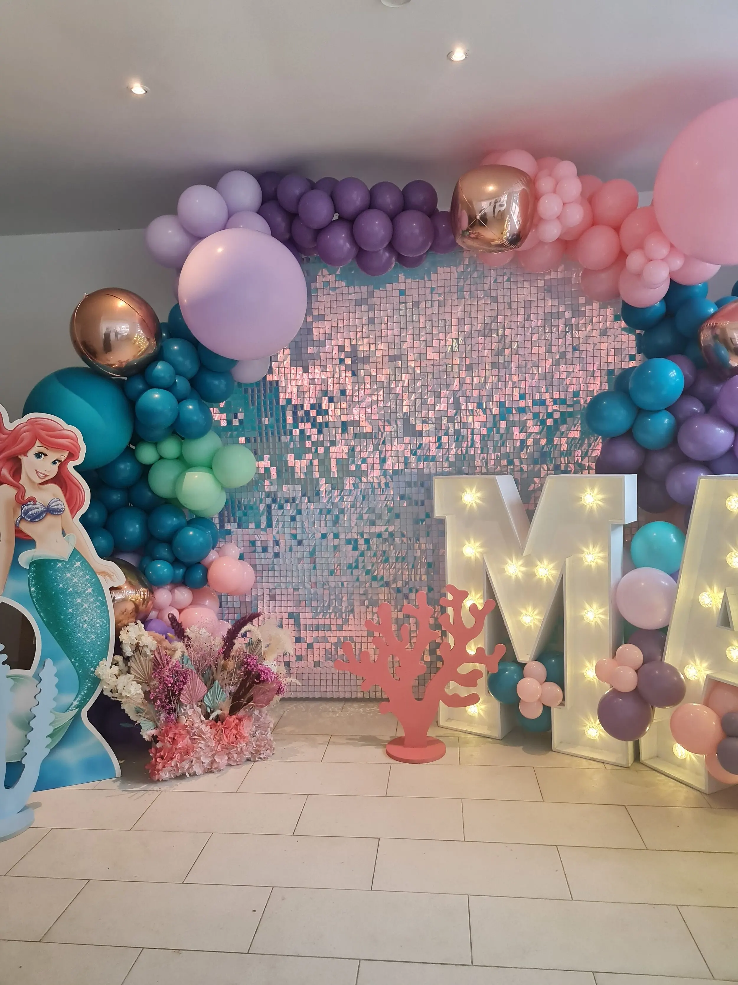 Мерцающий блесток Кристалл 4D Русалка Настенный фон темно-синий современный стиль панели для свадьбы и вечеринки украшение картонная коробка