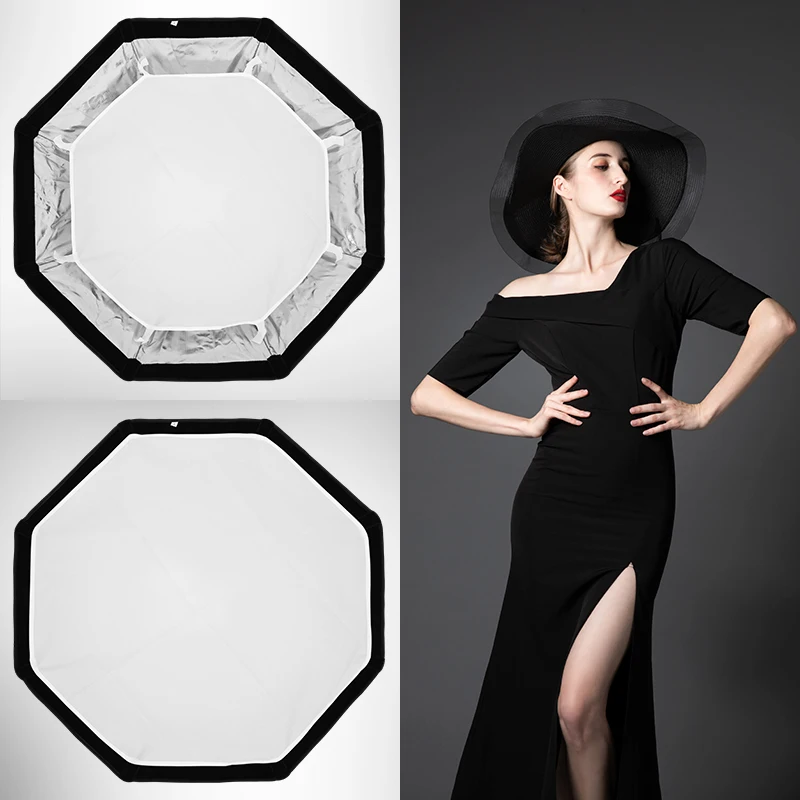 Softbox Octogonale Pliable 90 Cm Triopo KX90 - Compatible Godox, Flash Universel