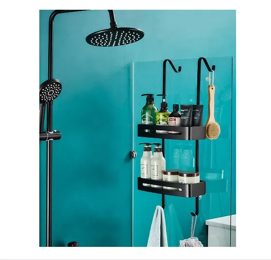 Shower Rack Hanging Black Shower Rack Bathroom Bathtub Storage Rack
