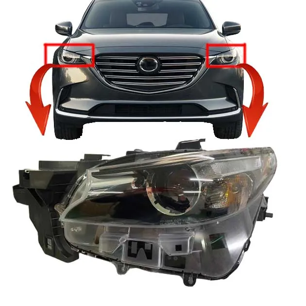 auto parts led HEAD LAMP w/o AFS basic headlight for MAZDA cx-9 2016 2017 2018 2019 2020 headlight accessories