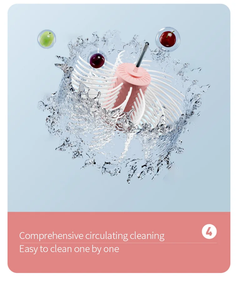 Manual Fruit Washing Tool Automatic Swing Drying Vegetable and Fruit Washing Tool