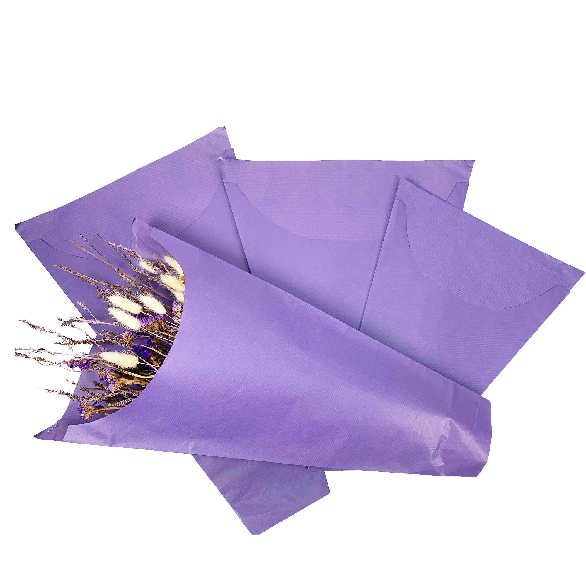 Waterproof Recycled Kraft Paper Flower Sleeve Wraps Inspired By Nature