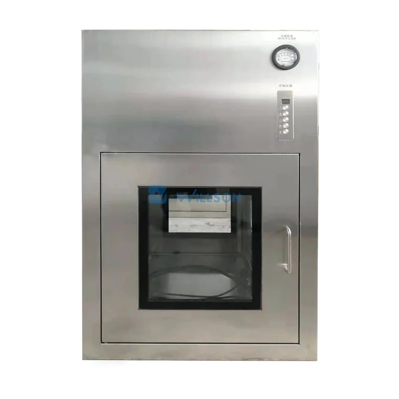 New Dynamic Pass Box for ISO 5 Clean Room Transfer Hatch Pass Thru Window Pharmaceutical Sterile Medical Pass Box GMP Compliant