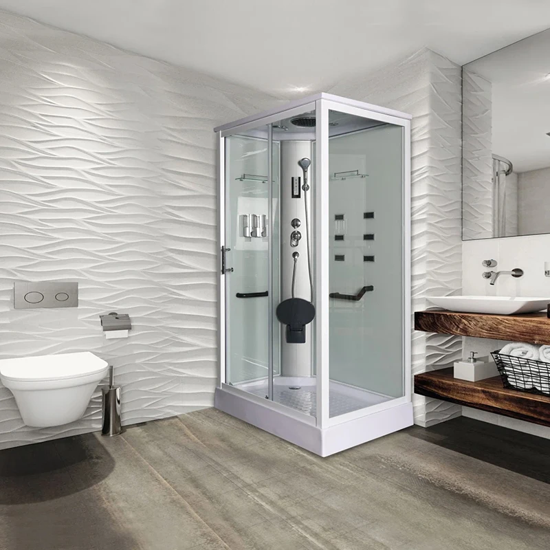 Luxury Sliding System Small Stand Alone Fully Enclosed Box Cabin Shower