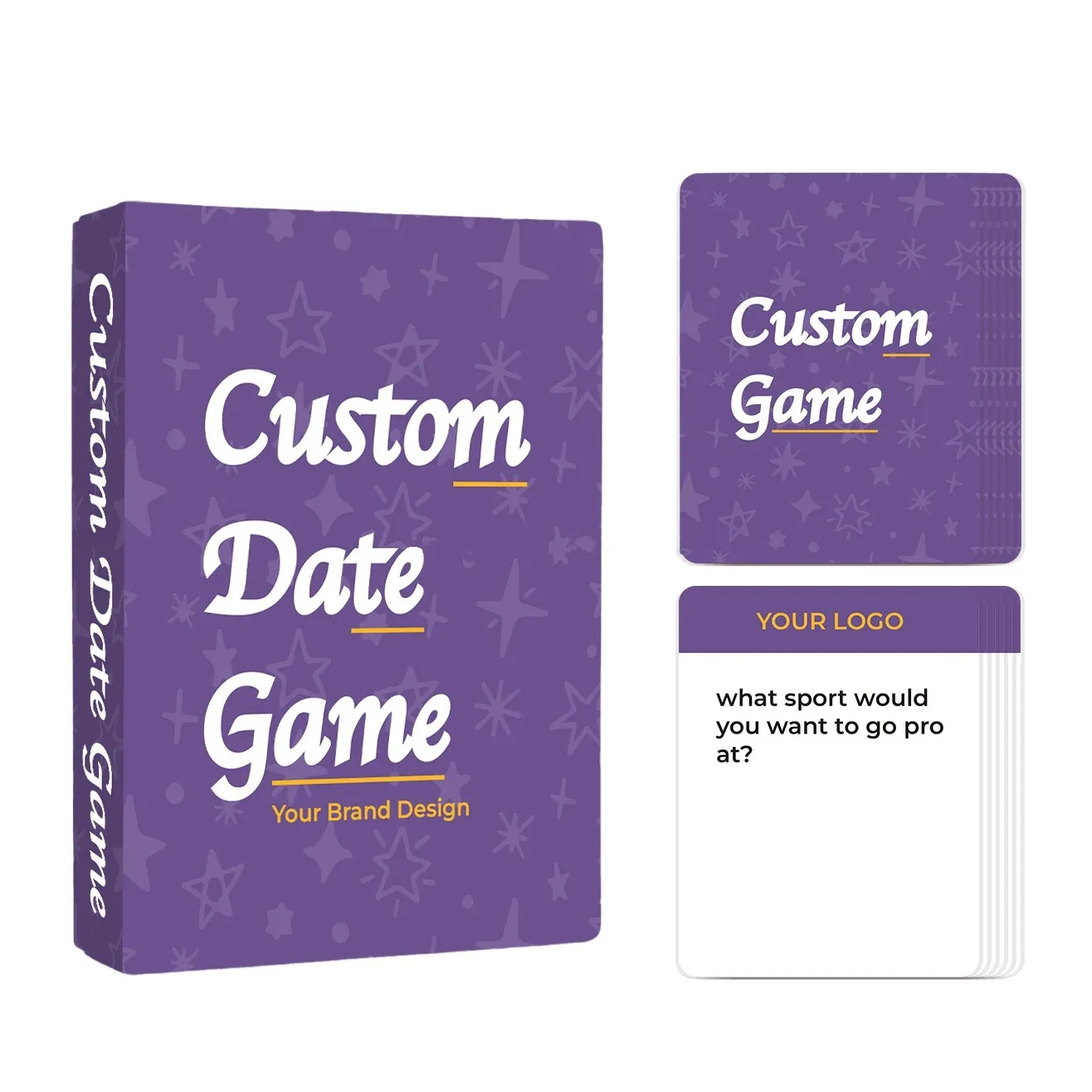 Hight Quality Custom Date Game Cards and Couples Game Card Deck Fun and Flirty Questions Card for Date Night