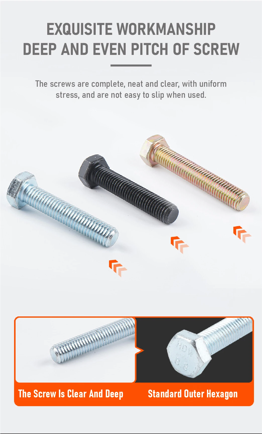 High Quality Hexagon Head Bolts 8.8 Hex Bolts For Sale Buy Hex Bolt