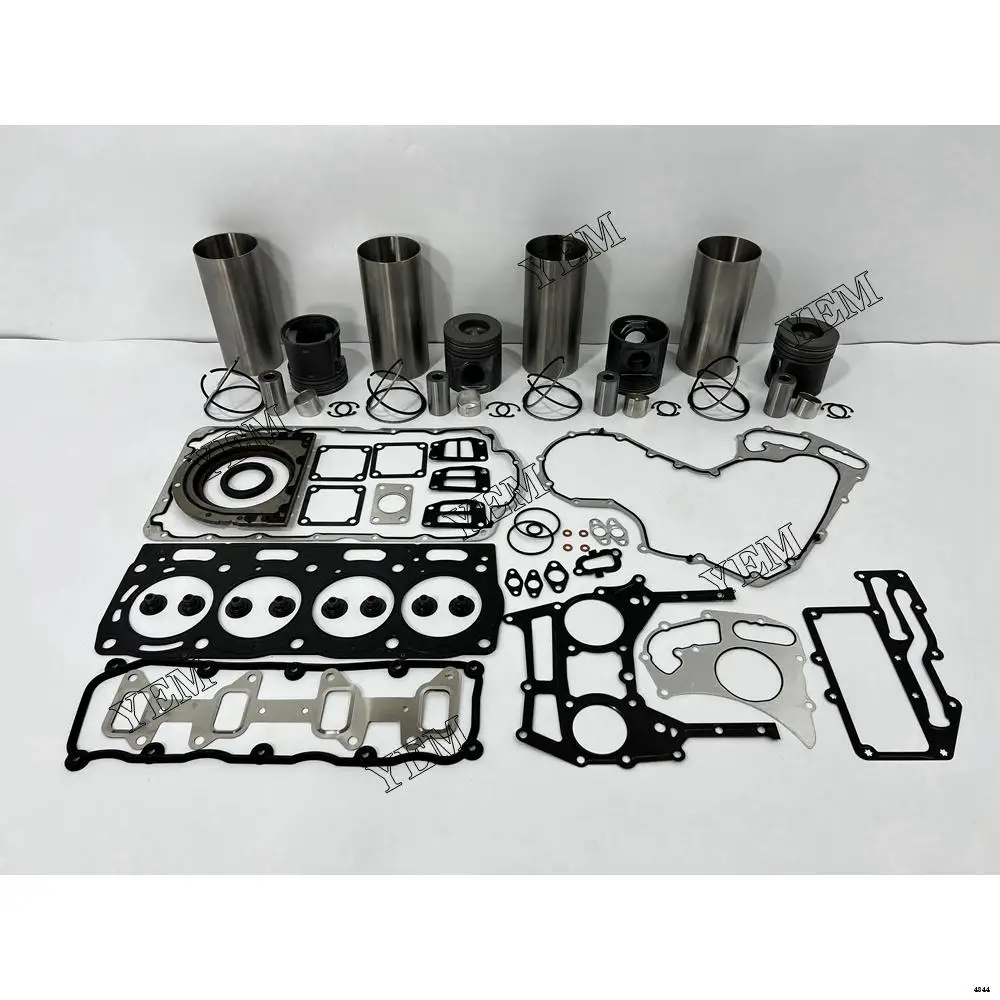 Engine Rebuilding Kit With Cylinder Gasket Set Piston Ring Liner Fit for Perkins 1104D-44 Engine Overhaul Rebuild Kit