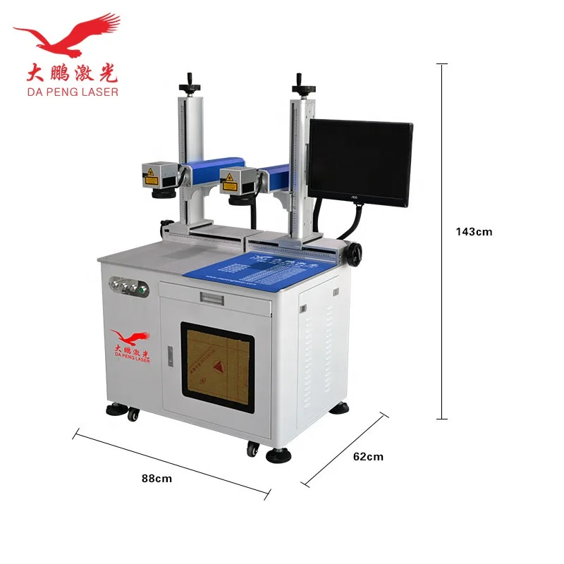 2023 Trending Products Desktop Memory Card Double Galvo Scanner Fiber Laser Carving Engraver Machine