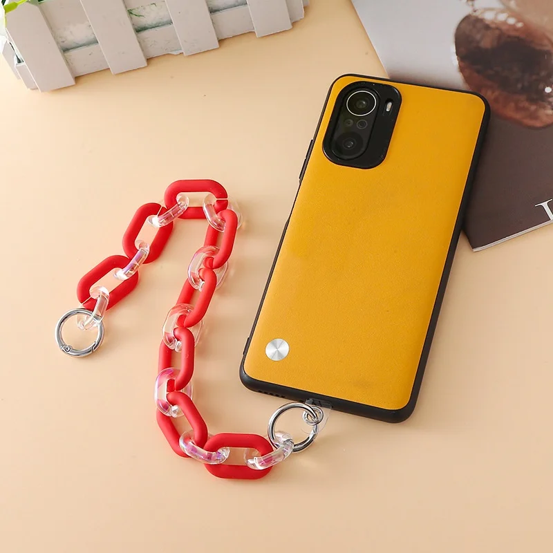 Laudtec Fashionable Plastic Candy Color Mobile Phone Wrist Strap